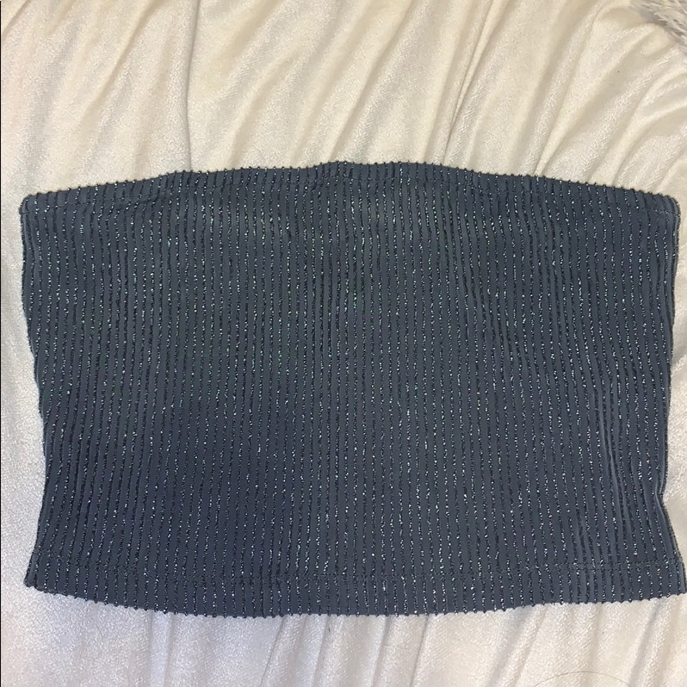 metallic crop top